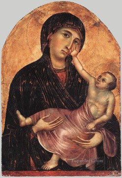 Duccio Painting - Virgen y el Niño 2 Escuela de Siena Duccio